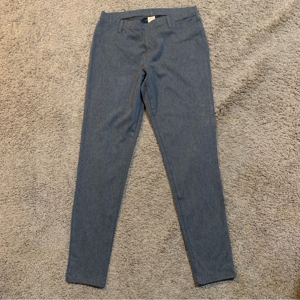 Faded Glory Gray Jegging Skinny Pants Large 12/14